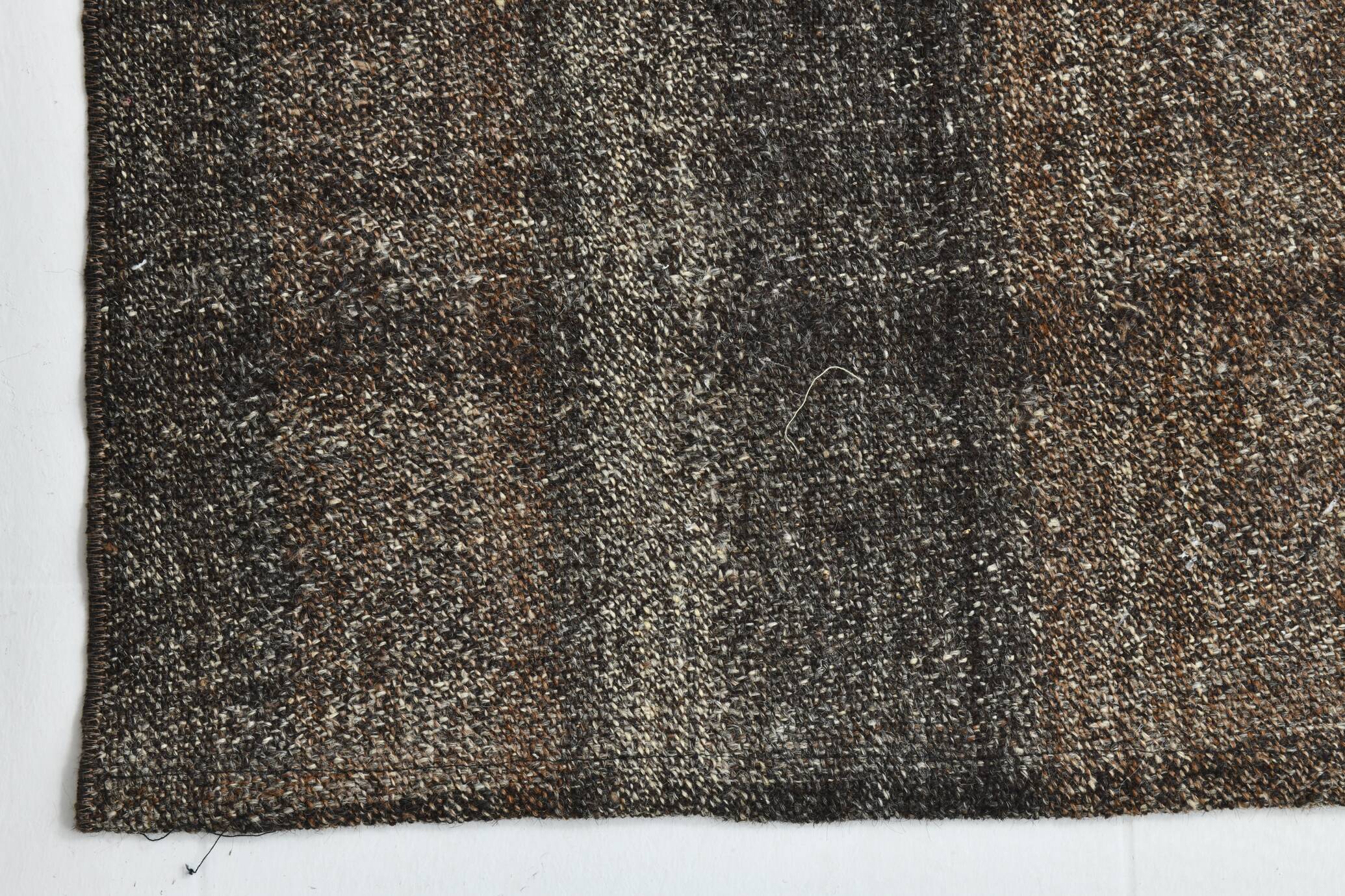 2x7 Short Brown Vintage Kilim Runner Rug, Kitchen Runner Rug, 72x230Cm