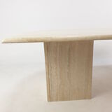 Mid-Century Italian Travertine Coffee Table, 1980s