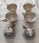 Antique pearlescent porcelain cups