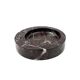 Sergio Asti, red Levanto marble ashtray bowl, UP&UP Carrara Italy, 1970s