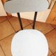 Light blue formica chair and black/vintage 50-60s