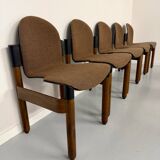 Set of 8 postmodern THONET FLEX chairs designed by Gerd Lange, vintage 80s.