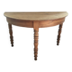 Console ancienne demi lune bois