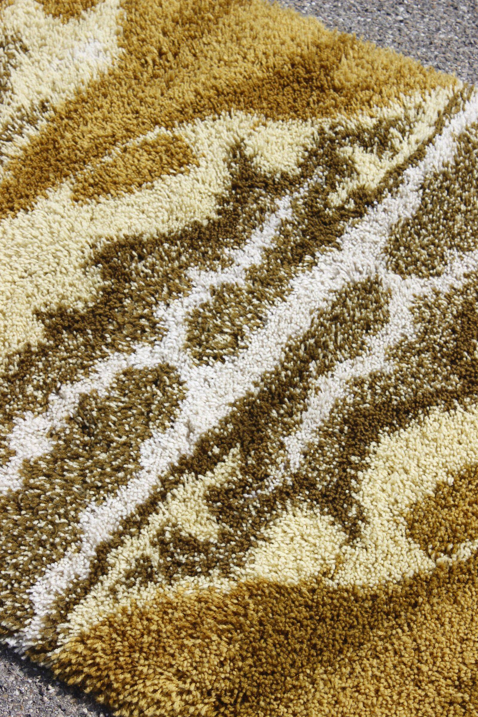 Vintage wool shaggy rug by Junghans Germany 1970s