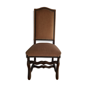 Velvet fabric chair