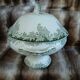 Small antique soup tureen in ironstone