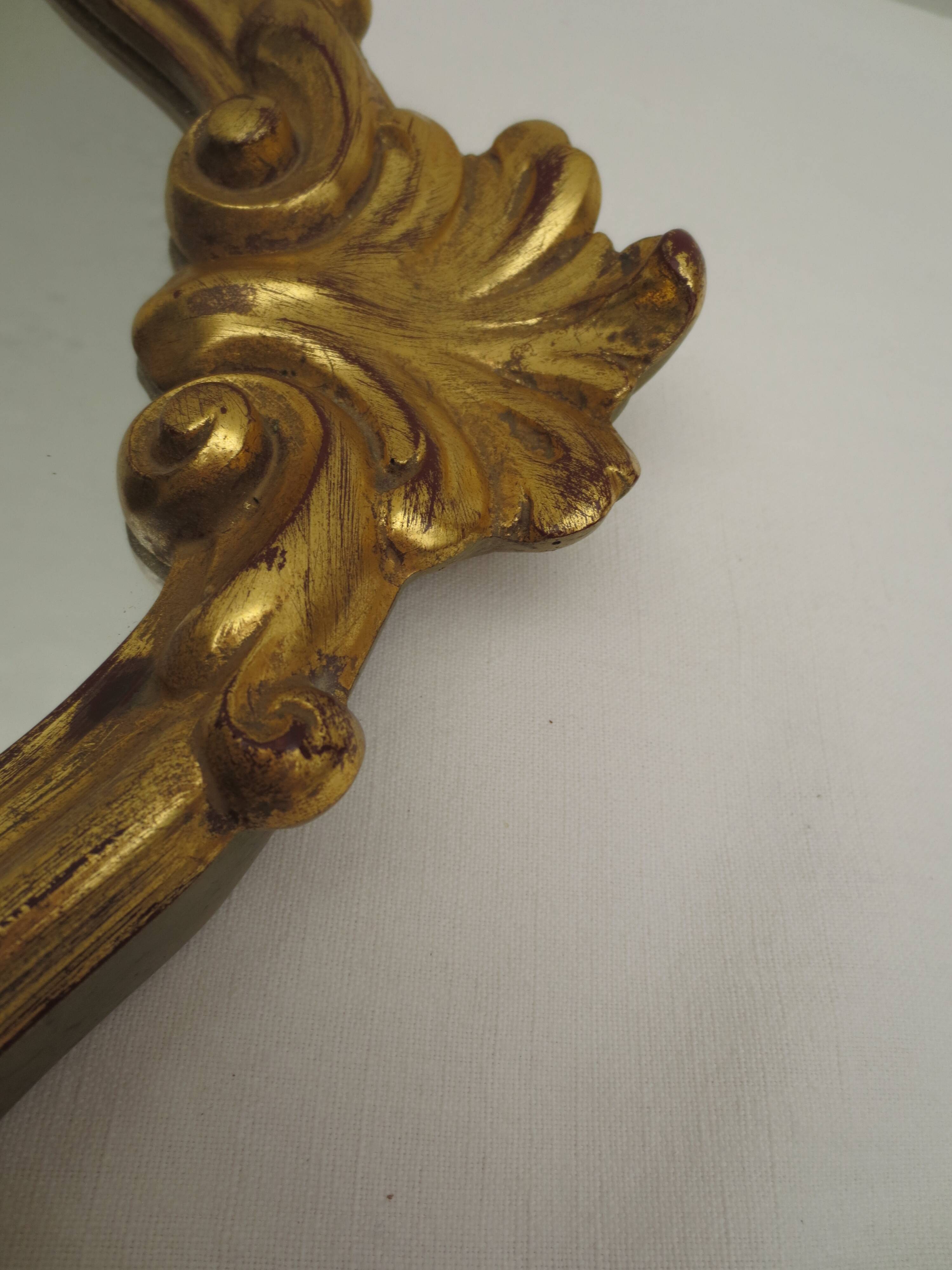 Louis XV style golden tower mirror, medium size