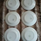 6 antique dessert plates from Digoin and Sarreguemines