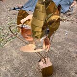 Copper floor lamp