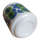 Mug opaline Lotus green and blue