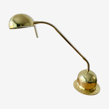 Lampe de bureau dorée vintage