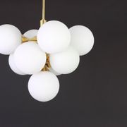 Atomic Lustre in Brass by Kaiser, Germany, 1960s