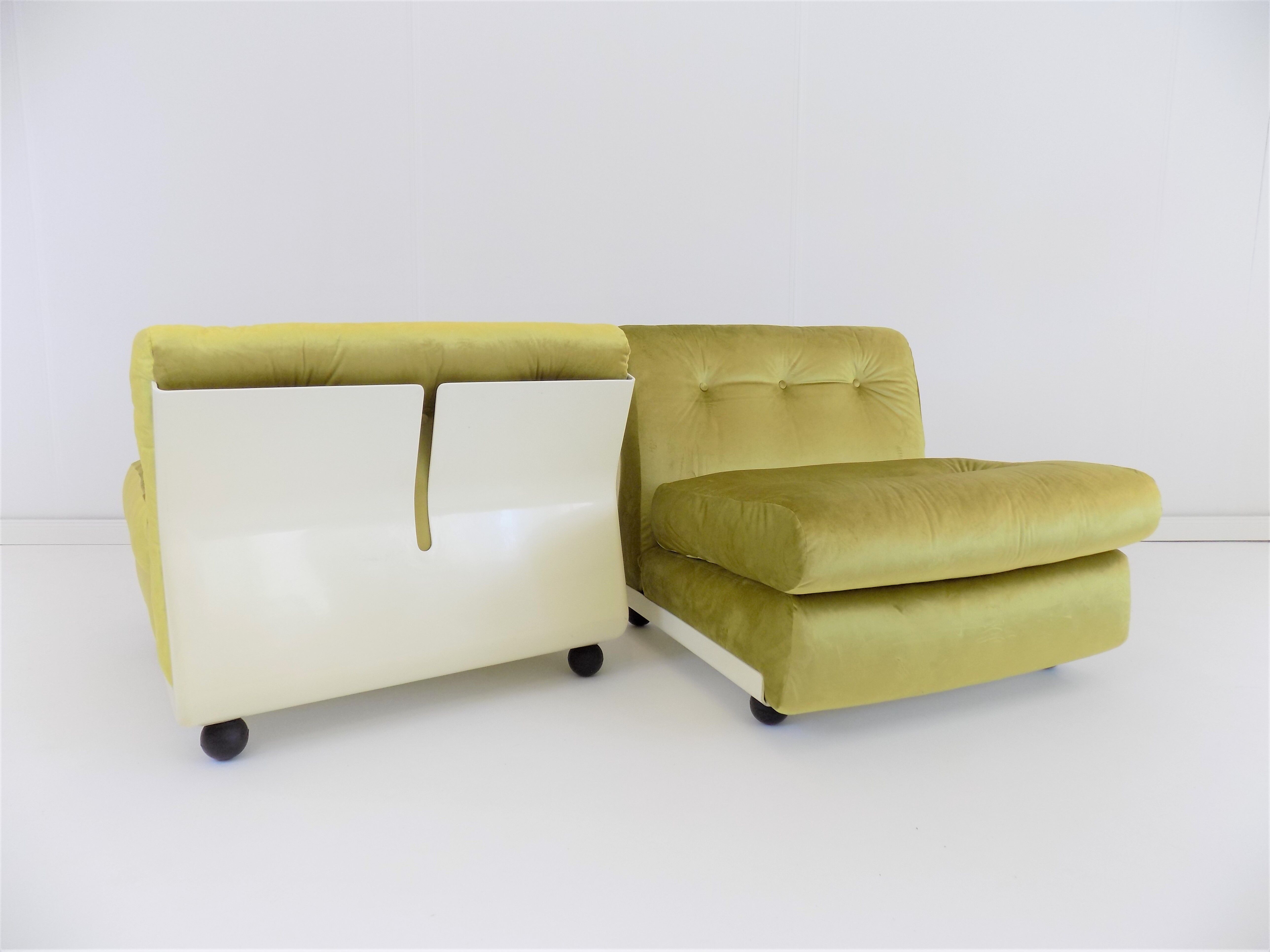Ensemble de 3 chauffeuses par Mario Bellini, C&B Italia Amanta