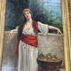 Orientalist painting the lemon merchant oil on panel nineteenth