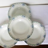 4 vintage deep plates from St Amand 220625