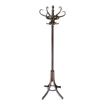 Curved wooden parrot coat rack by Thonet