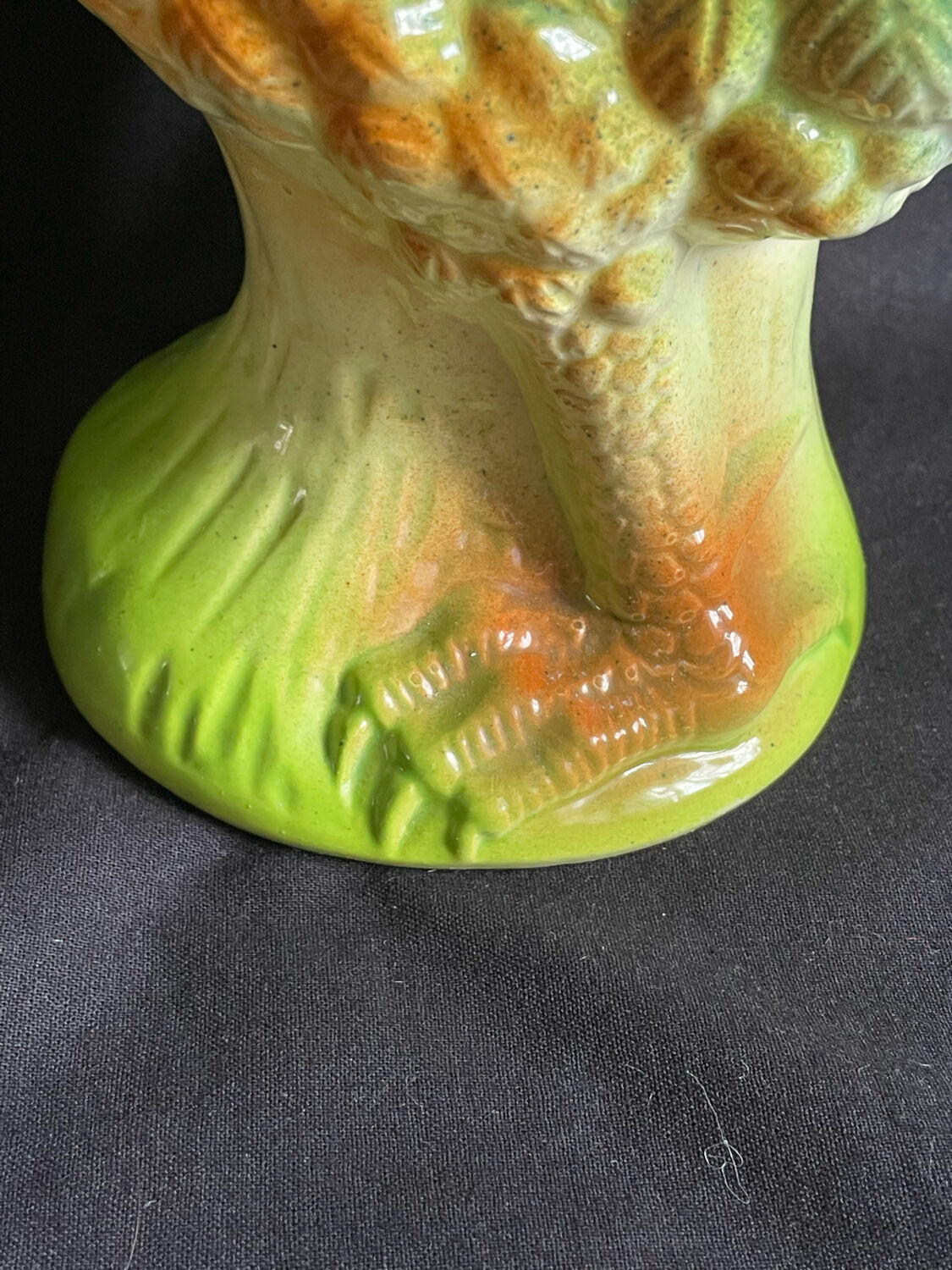 Carafe barbotine saint clément forme coq