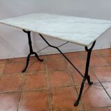 Bistro table with marble top