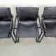 Mid-Century Modern Bauhaus Leather B34 Armchairs by Mart Stam & Marcel Breuer for Fasem, Italy, 1980, Set of 4