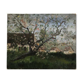 Landscape painting "Tree in Bloom"