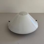 Simple opal glass wall light from the mid-century by Lamperti, 1960s, Italy.