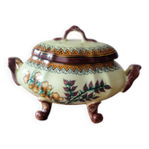 Antique Henriot Quimper Soup Tureen in Faience