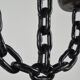 Vintage brutalist chain decor candleholder spain