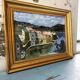 Framed oil painting