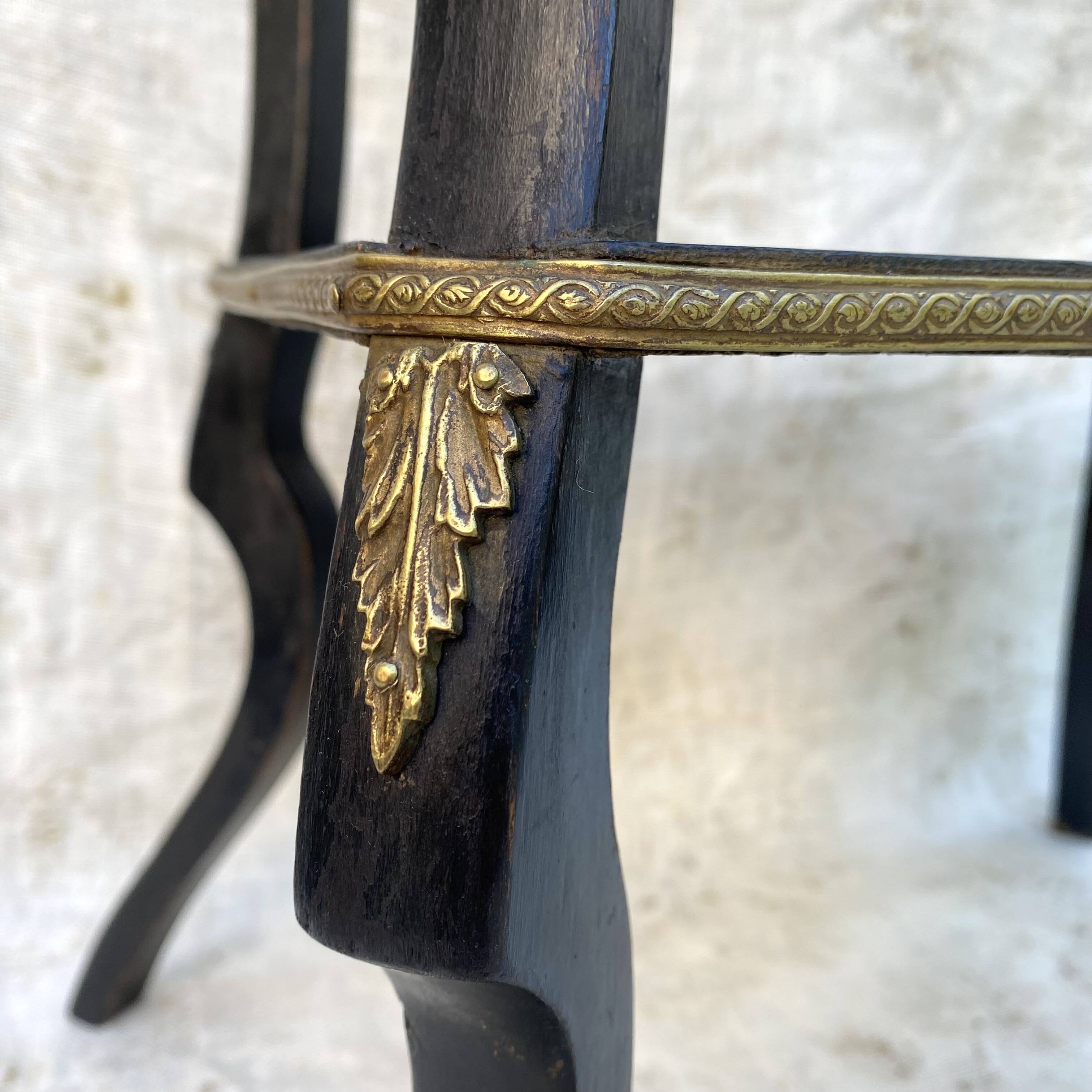 Side table, Napoleon III side table, marquetry