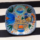 Ceramic plate by Marjatta Taburet Quimper