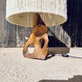 Artisanal brutalist lamp 70's