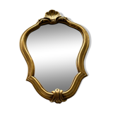 Louis XV style gilded wood shell mirror