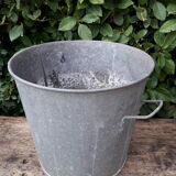 Lessiveuse h38cm en zinc jardin trouée