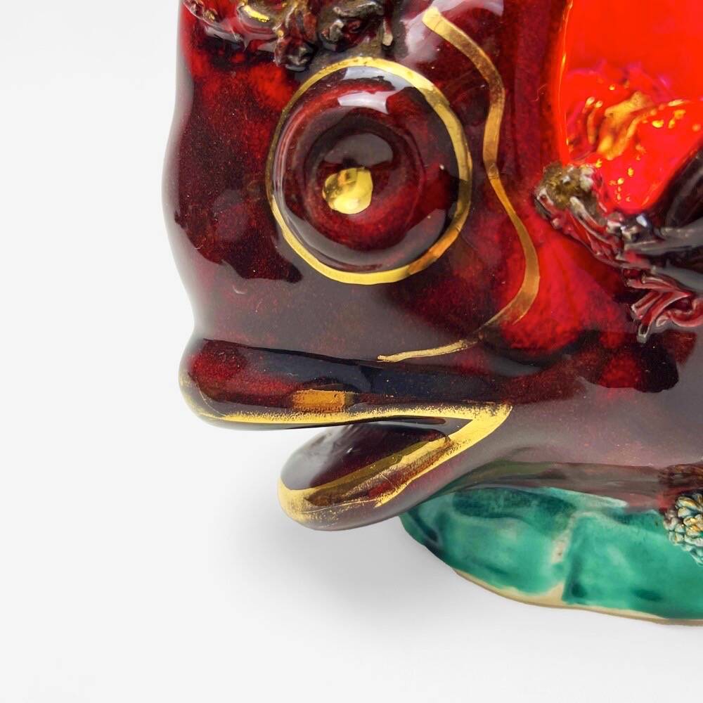 Lampe veilleuse poisson Vallauris vintage