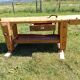 Antique wooden joiner's workbench / complete workbench