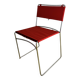 Delfina Chair Enzo Mari for Rexite 1974 Chrome Steel Kvadrat Field Fabric