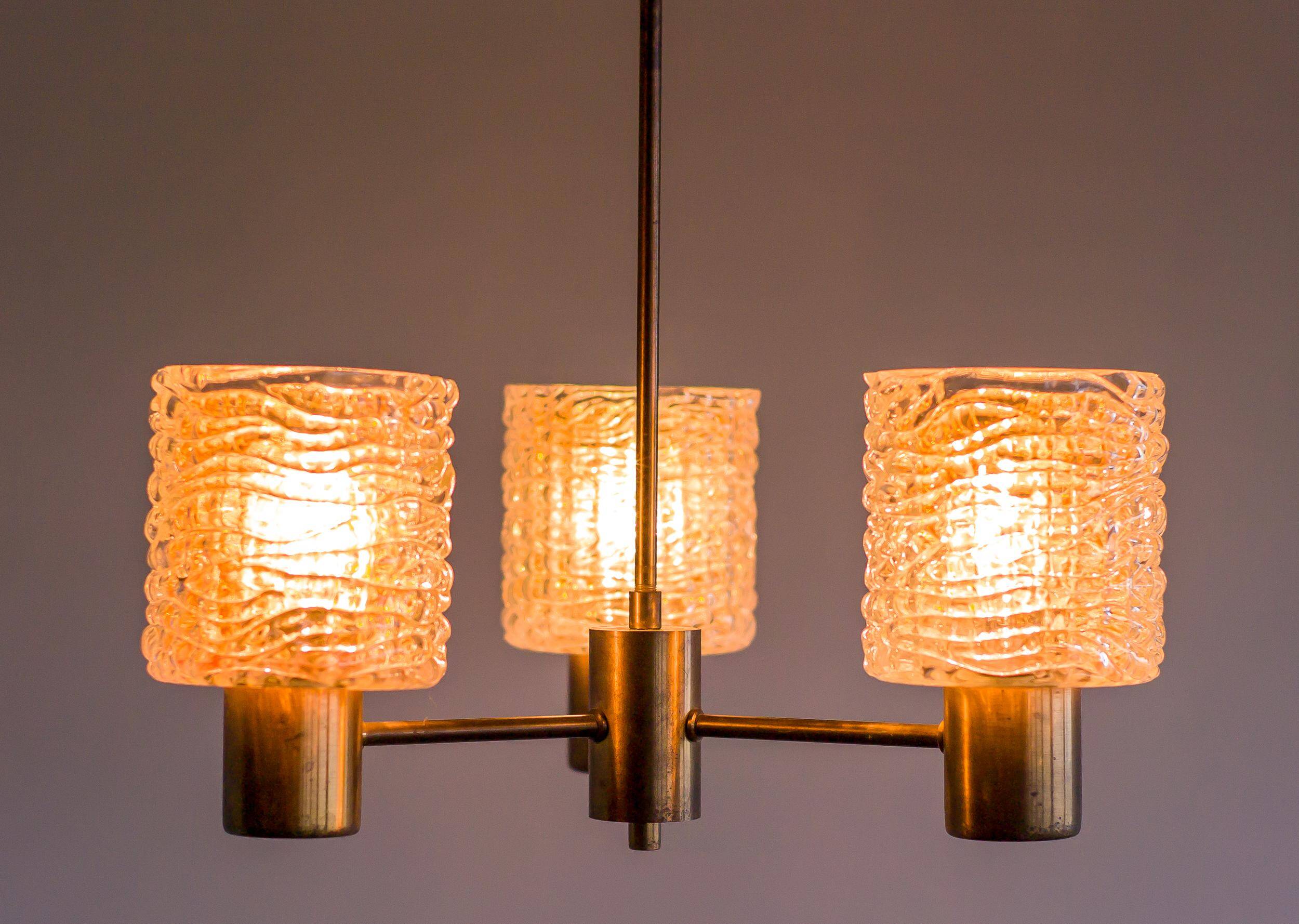 Modern mid-century chandelier by Carl Fagerlund
