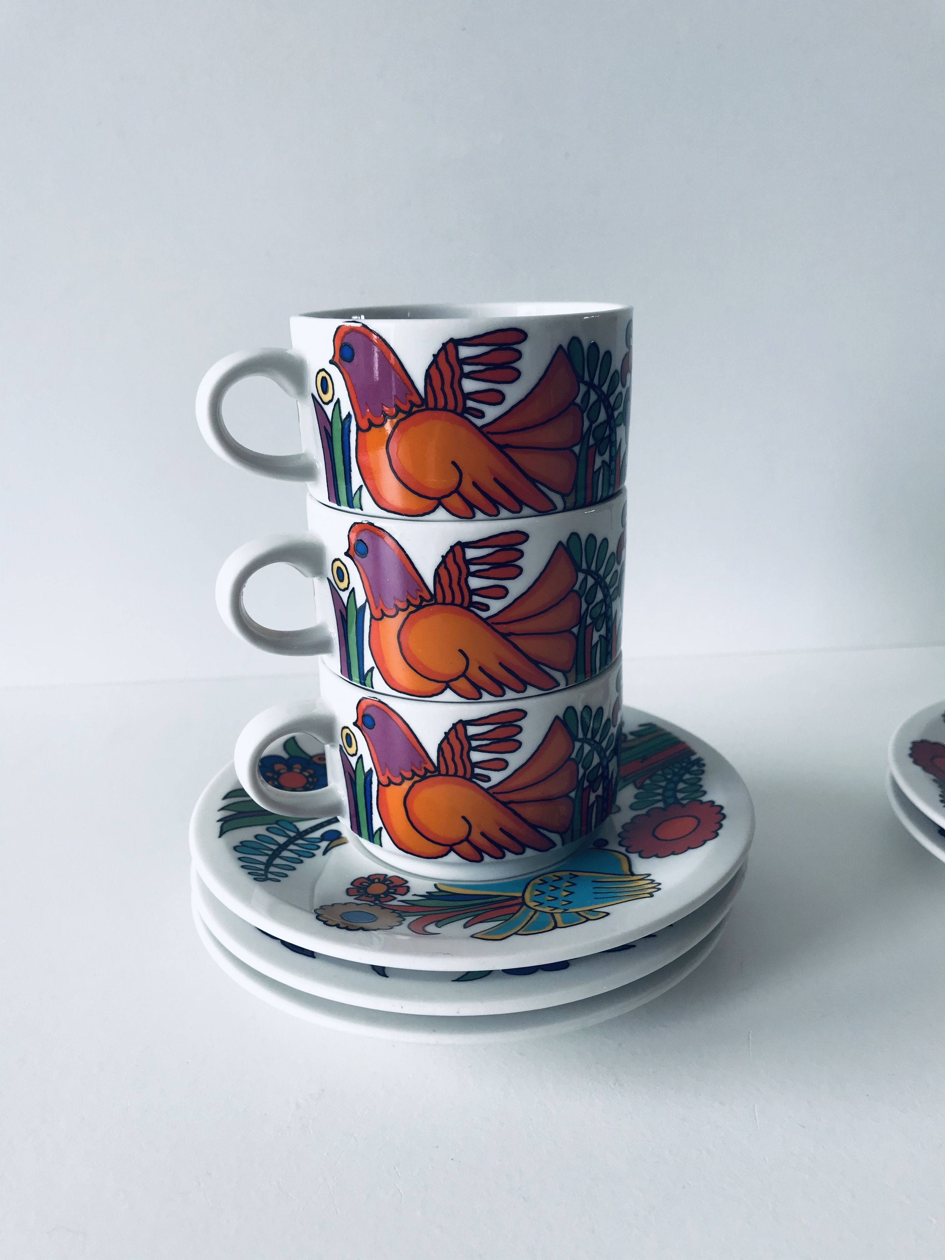 Acapulco coffee cup and saucers by Villeroy and Boch