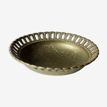 Solid brass Fruit bowl  - serving bowl -  vintage from the 1970s
