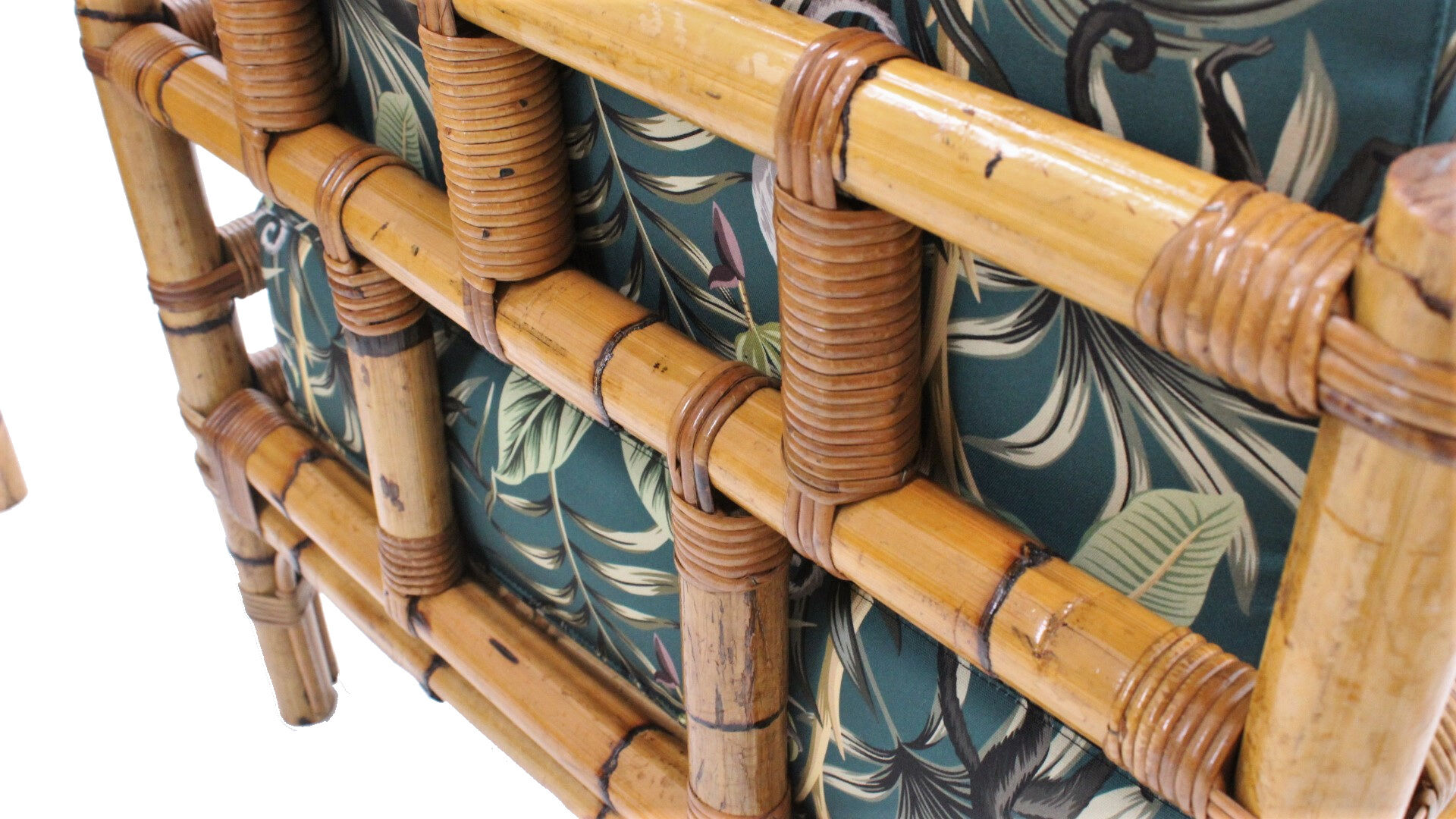 Vintage rattan armchairs Vivai del Sud 1970s , set of 2