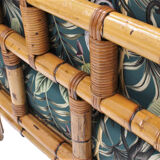 Vintage rattan armchairs Vivai del Sud 1970s , set of 2