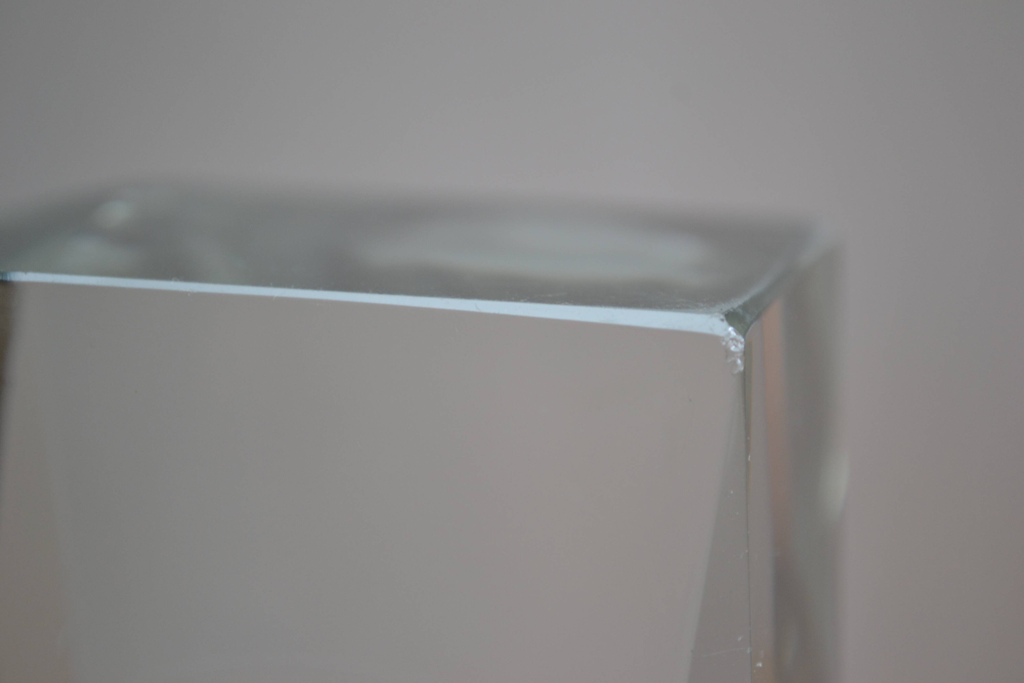 Murano Sommerso Vase Gray Blue 30 cm Vintage 1970