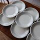 12 flat plates italy ceramic quadrifoglio