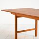 Scandinavian extendable teak and oak dining table 1960s