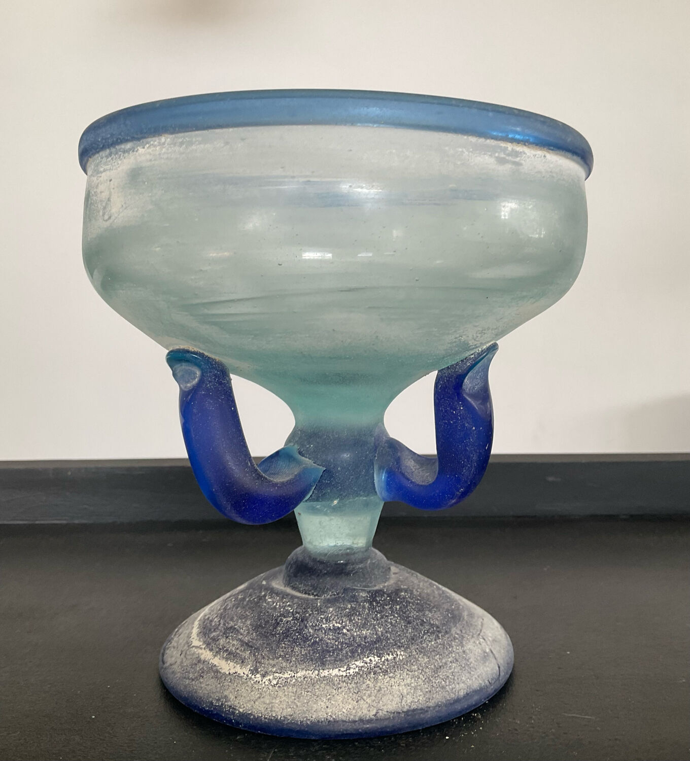 Empty pocket "Scovo" stand cup in Murano glass