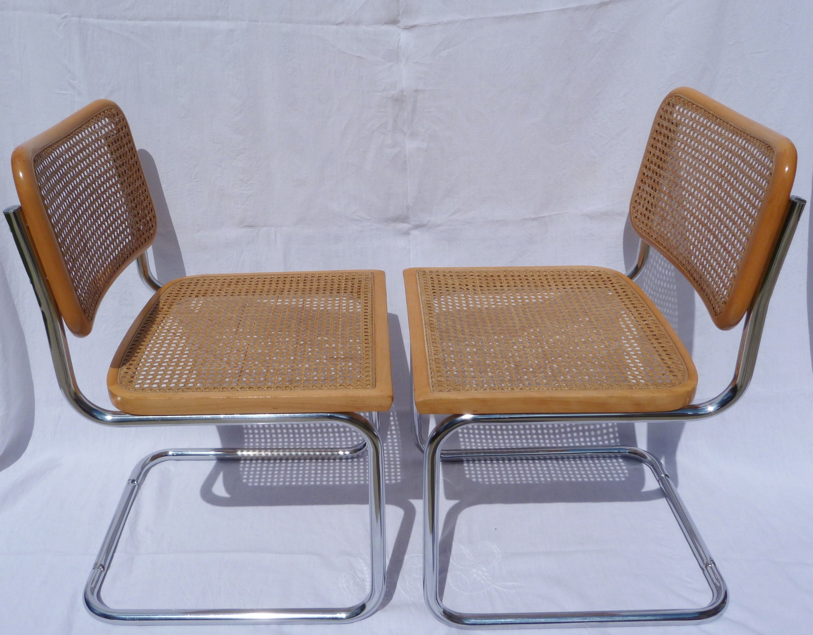 Pair of chairs by Marcel Breuer B32