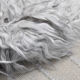 Wool gray turkish runner rug 262x96cm