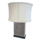Lampe inox et daim