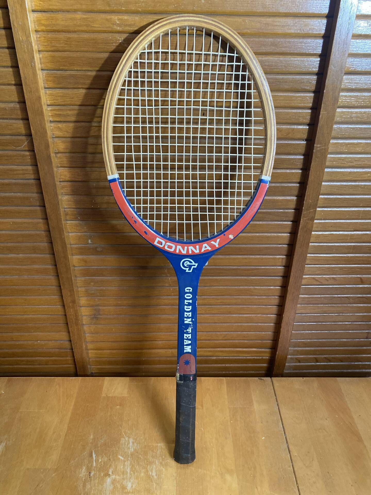 Vintage donnay wooden tennis racket + sports cover