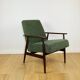 Armchair 'Lis', 1970s green boucle design by Henryk Lis - 2 pieces available